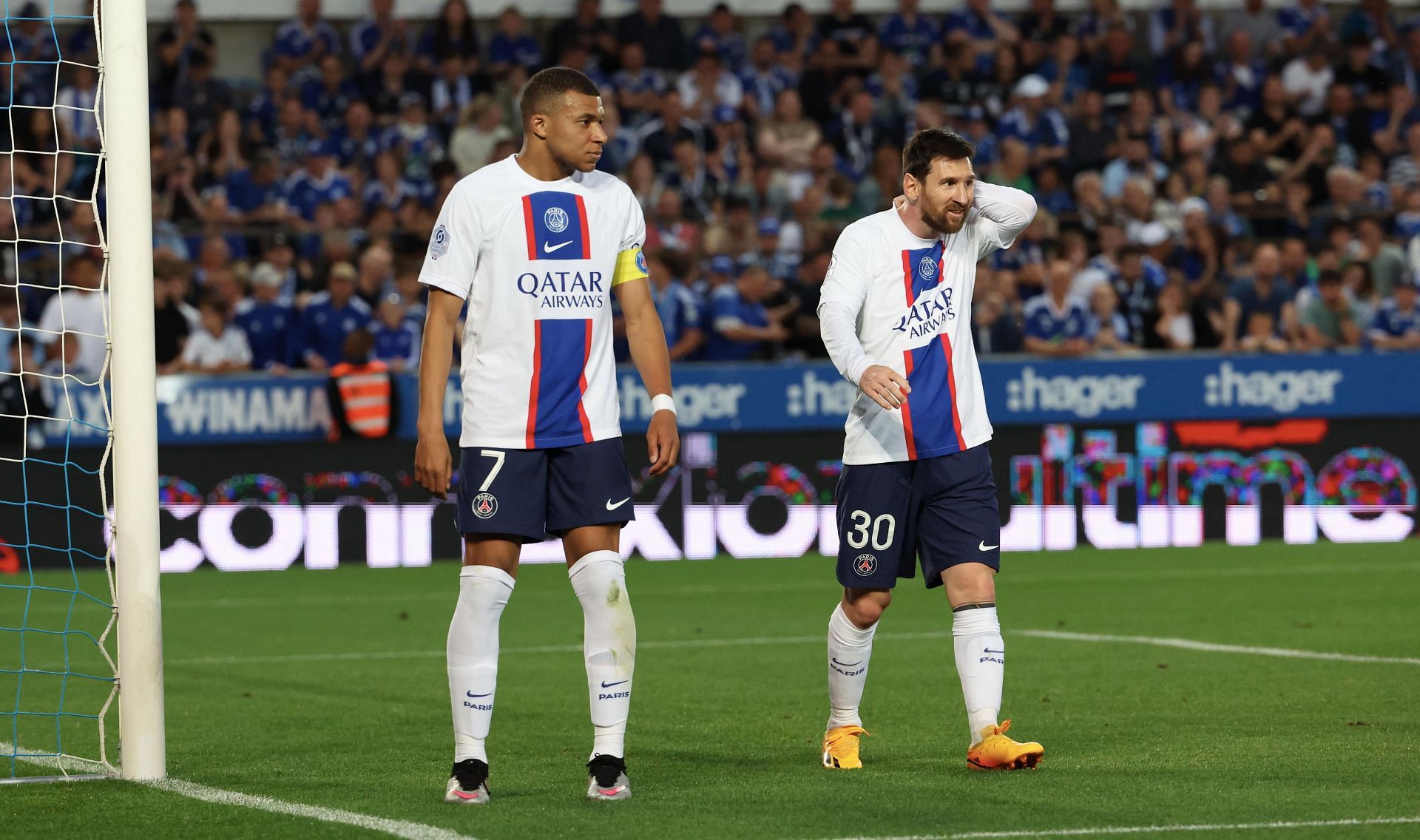 Kylian Mbappe and Lionel Messi